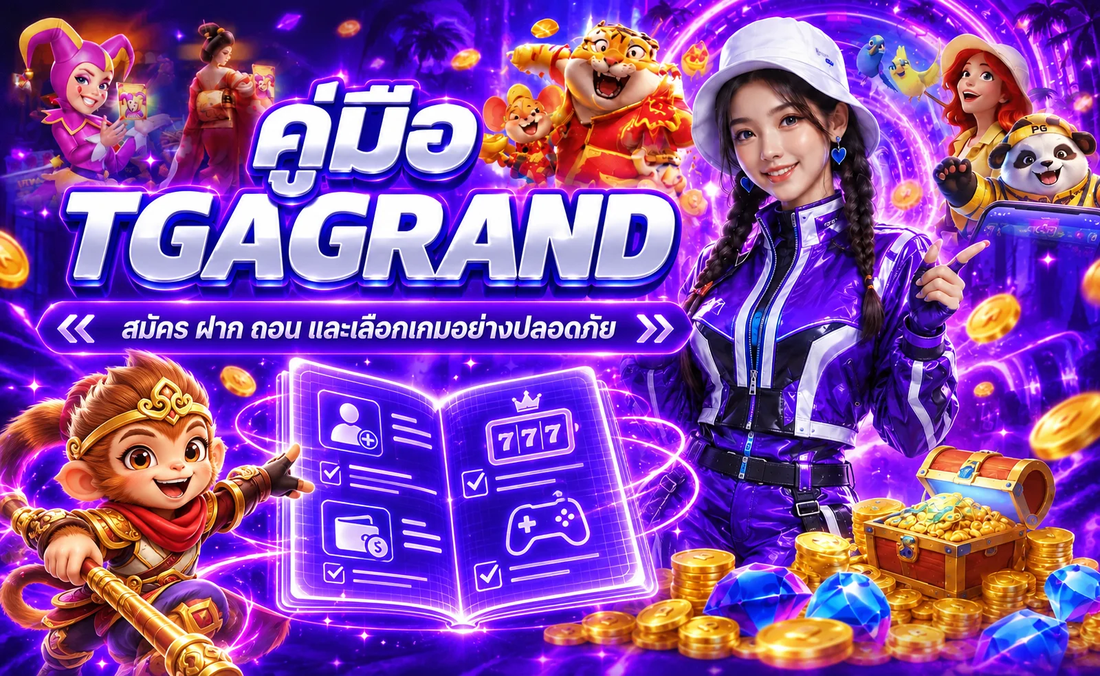 TGAGRAND คู่มือสมัคร ฝาก ถอน และเลือกเกมสำหรับมือใหม่